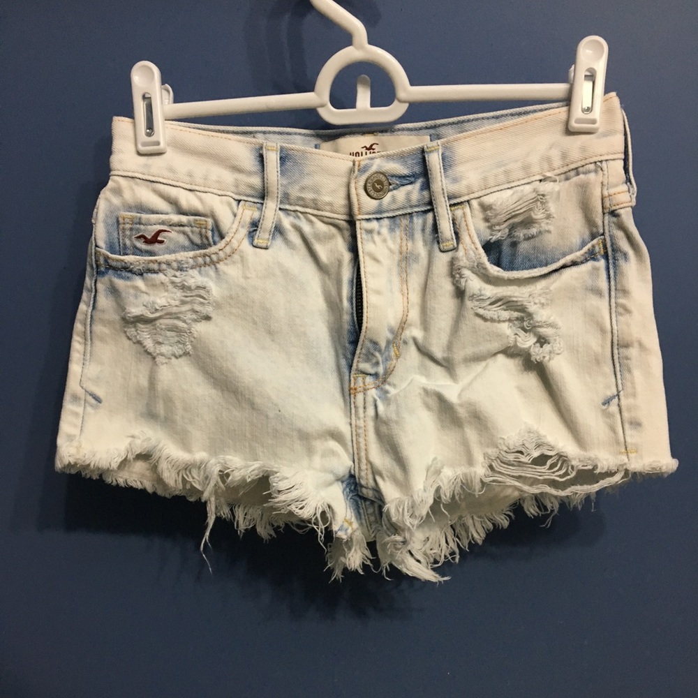 Distressed Acid Wash Shorts